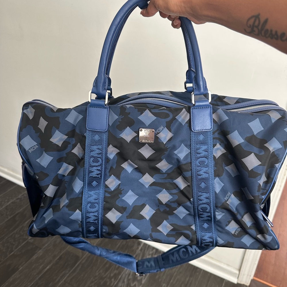 MCM Blue Camouflage Men's Bag Folklady only - Picture 3 of 10